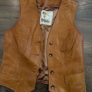 Authentic Leather Tan Vest